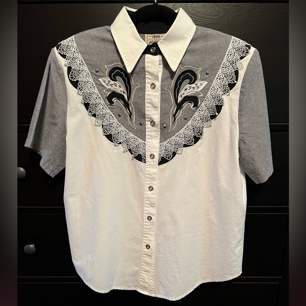 Women’s Large Western Cowgirl / Square-dance Shirt